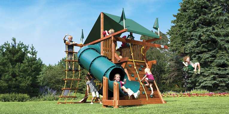 48C Sunshine Castle I Spacesaver 90 Tube Slide